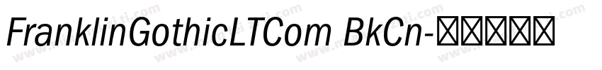 FranklinGothicLTCom BkCn字体转换